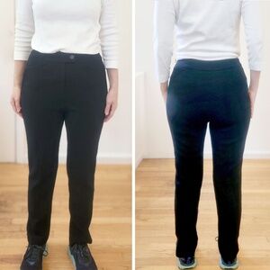 AUTHENTIC Chanel Vintage Black Wool Silk Lined Pants